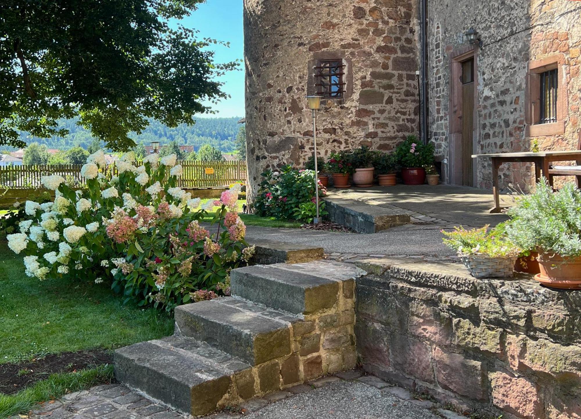 Graefin Anna - Design-Apartment In Der Historischen Hinterburg Schlitz - Nahe Fulda Und Bad Hersfeld מראה חיצוני תמונה